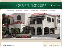 Tablet Screenshot of greenwoodandmckenzie.com
